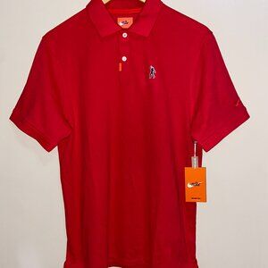 Nike Tiger Woods TW Fist Pump 82 Polo Masters Championship Red Men DC0347-657